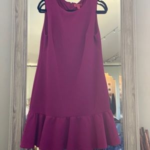 Betsey johnson size 10 drop waist fushia dress